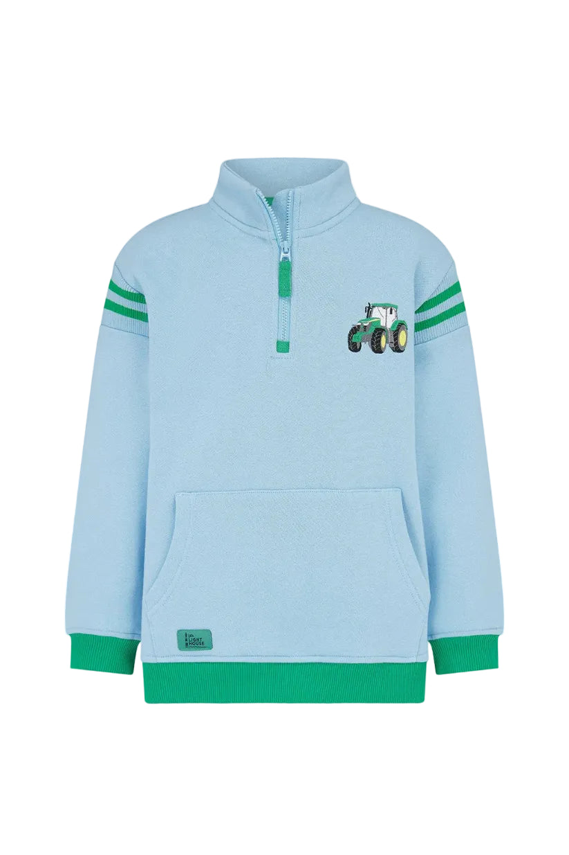 Lighthouse Boys Sweatshirt Jonah Green Tractor