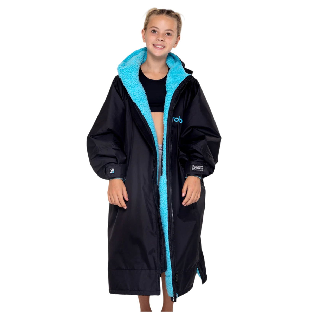 Dryrobe Kids Advance Long Sleeve V3 Black Blue