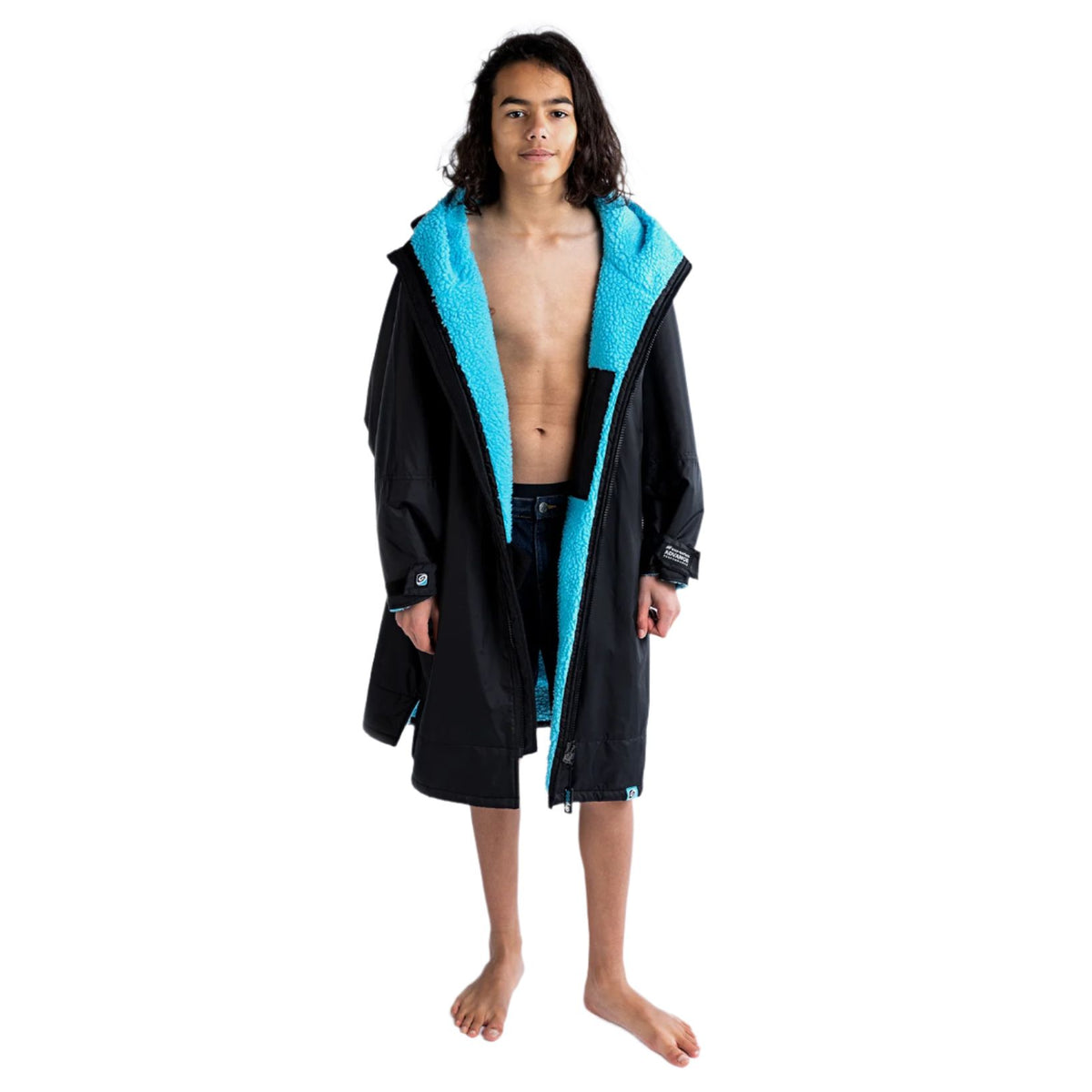 Dryrobe Kids Advance Long Sleeve V3 Black Blue
