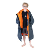 Dryrobe Advance Kids Long Sleeve V3 Dark Grey/Orange
