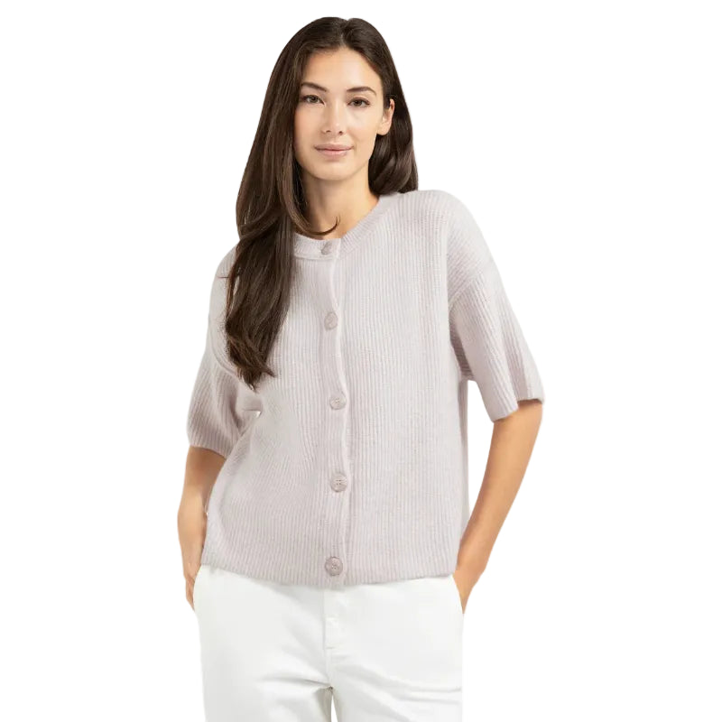 YAYA Womens Cardigan 01-010148 Gray Lilac Melange