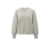 YAYA Womens Sweater 01-000410-509 Brownish Grey Melange