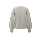 YAYA Womens Sweater 01-000410-509 Brownish Grey Melange