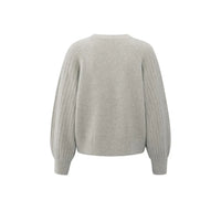 YAYA Womens Sweater 01-000410-509 Brownish Grey Melange