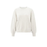 YAYA Womens Sweater 01-000410-509 White Melange