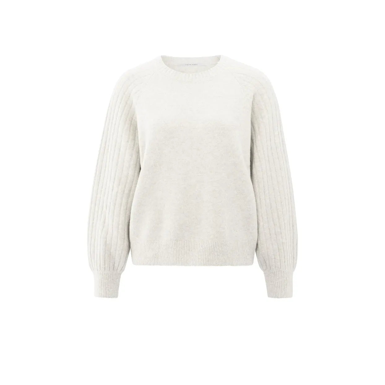 YAYA Womens Sweater 01-000410-509 White Melange