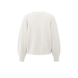 YAYA Womens Sweater 01-000410-509 White Melange