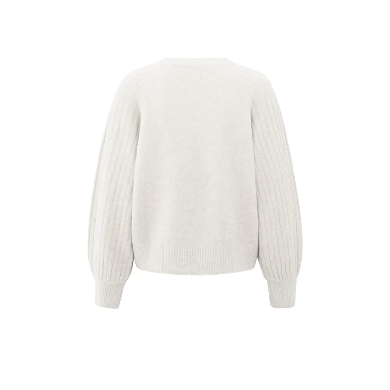 YAYA Womens Sweater 01-000410-509 White Melange