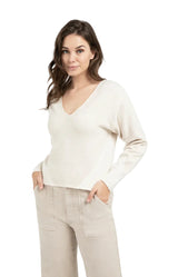 YAYA Womens Sweater 01-000544-601 Heather Grey Dessin