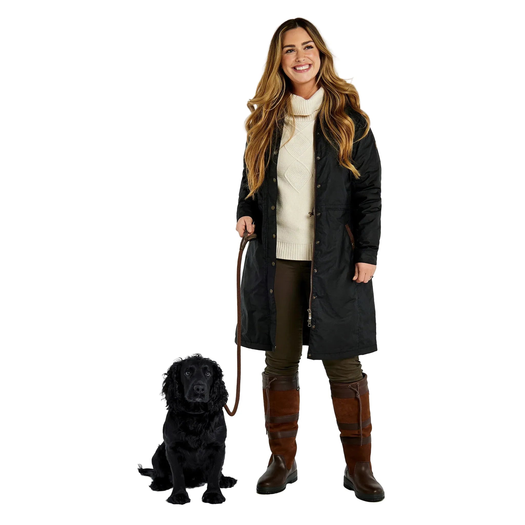 Dubarry Womens Wax Coat Redington Black