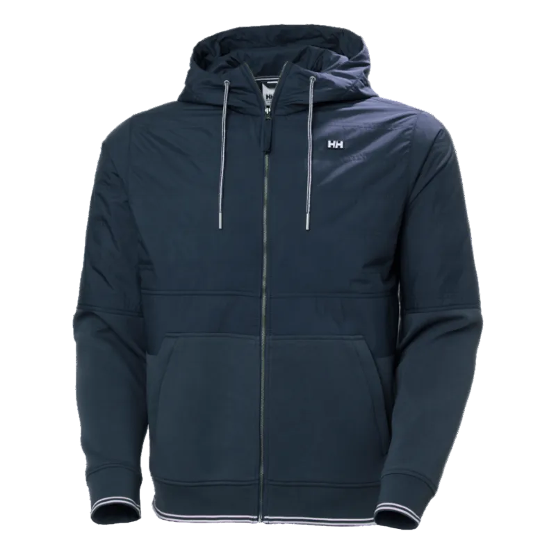 Helly Hansen Koster men's navy hybrid full-zip hoodie