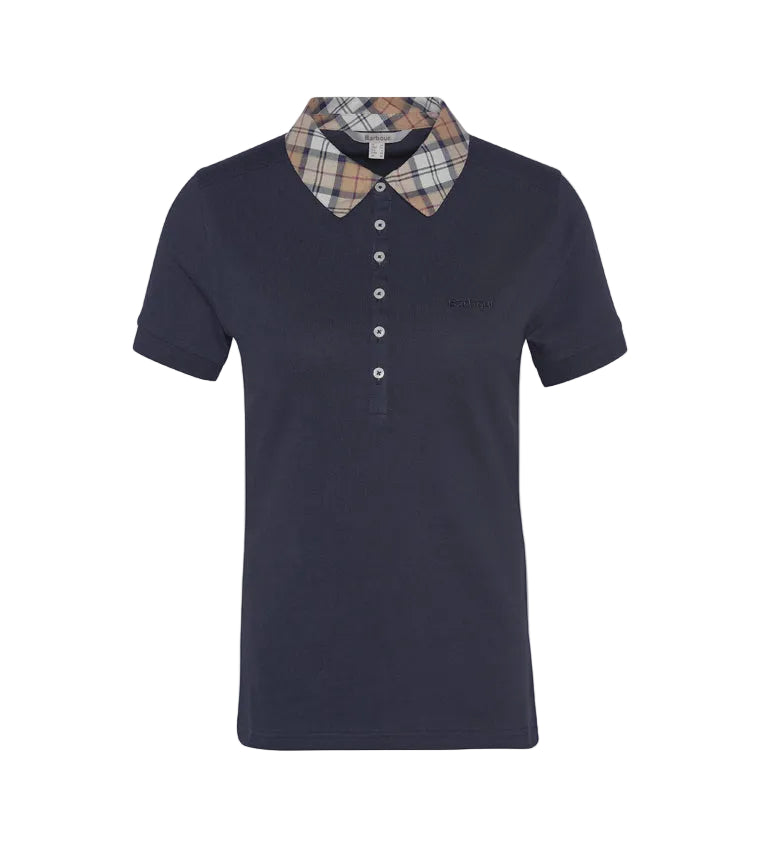 Barbour Womens Top Malvern Navy/Hessian