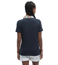 Barbour Womens Top Malvern Navy/Hessian