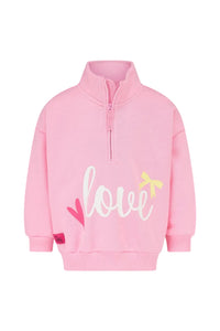 Lighthouse Girls Half Zip Luna Fluro Pink