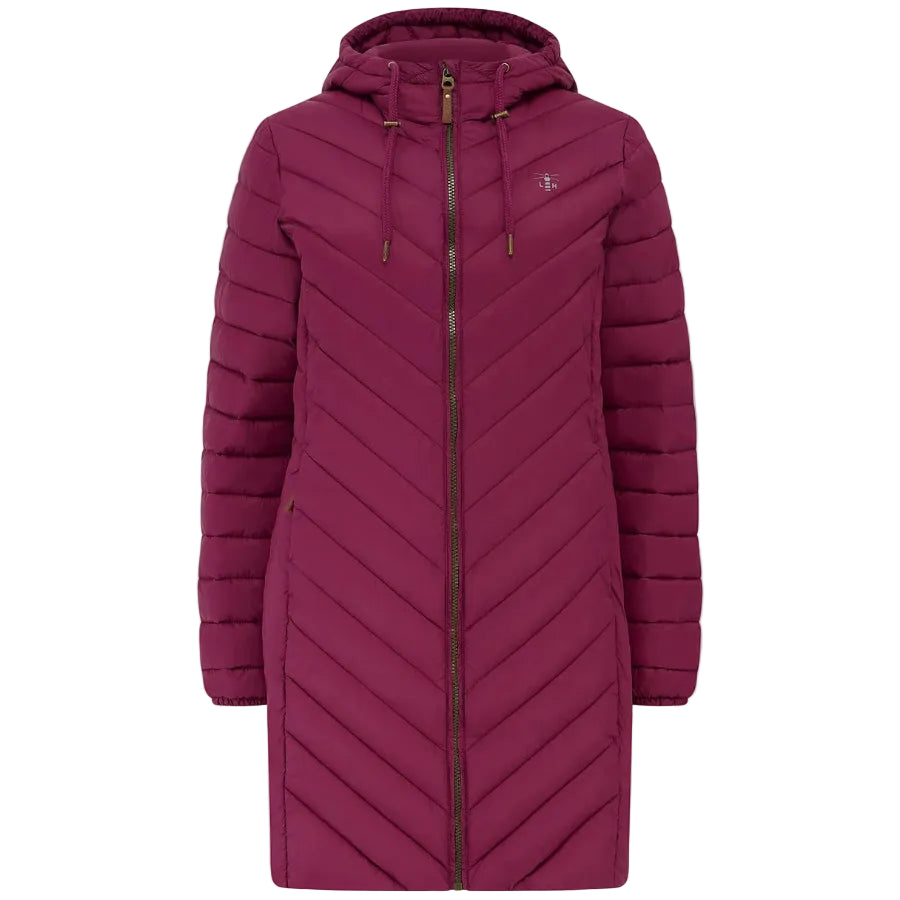Lighthouse Womens Long Coat Laurel Berry