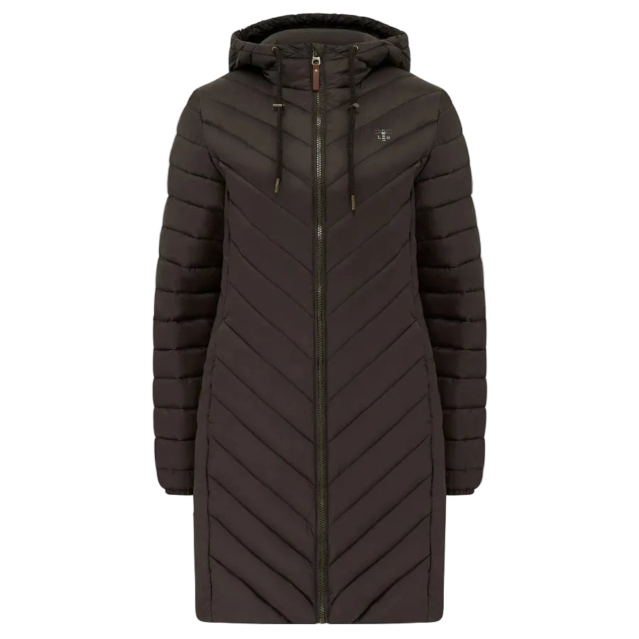 Lighthouse Womens Long Coat Laurel Cocoa