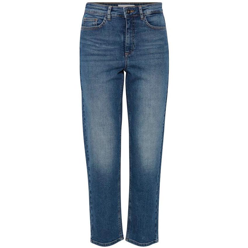 Ichi Womens Twiggy Raven Jeans Medium Blue
