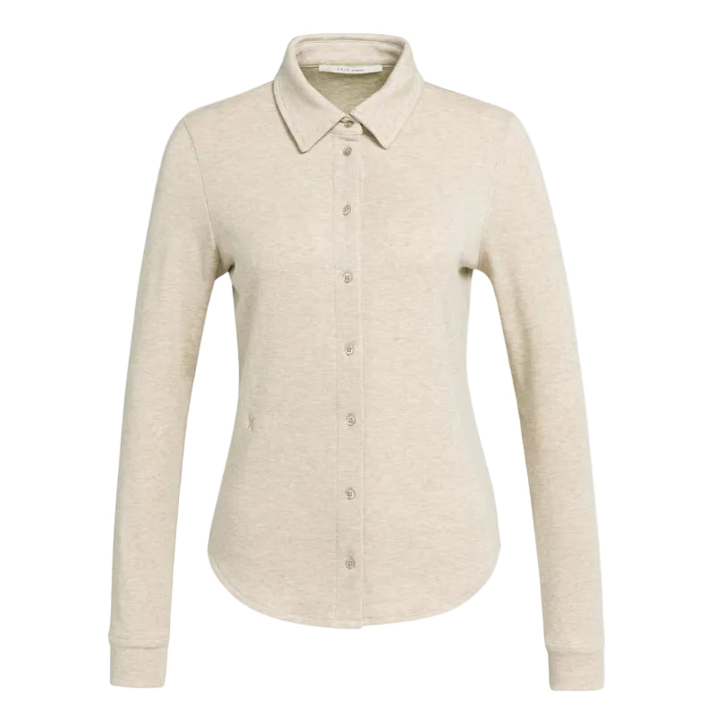 Yaya women's pure cashmere jumper in grey melange