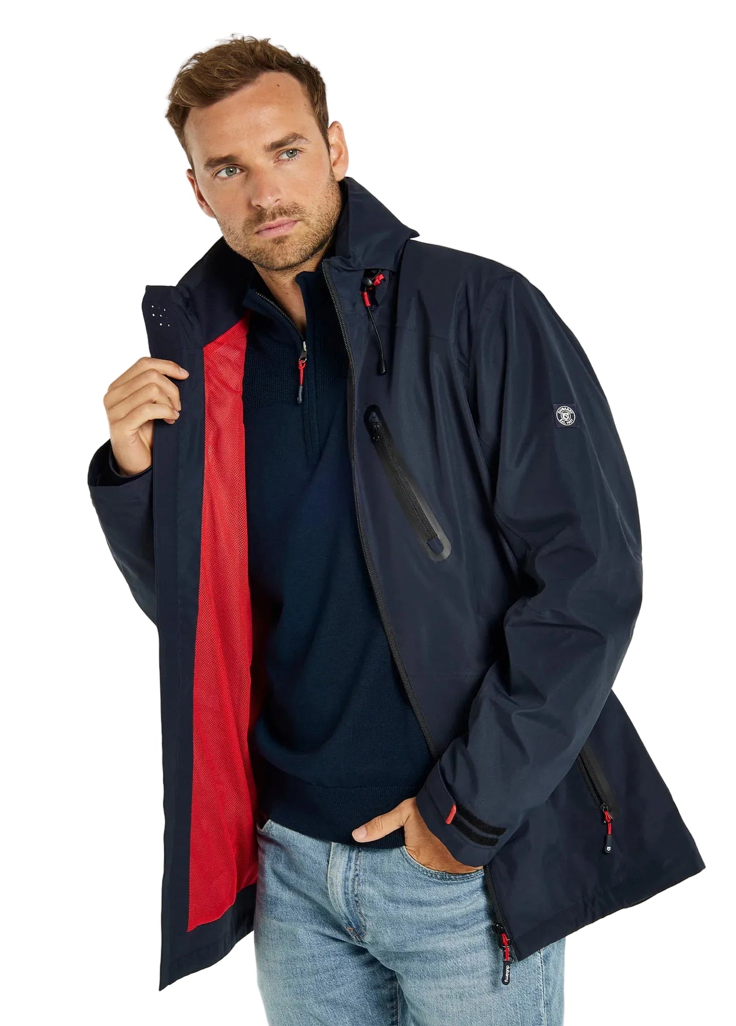 Dubarry Mens Crossbarry Waterproof Jacket Navy