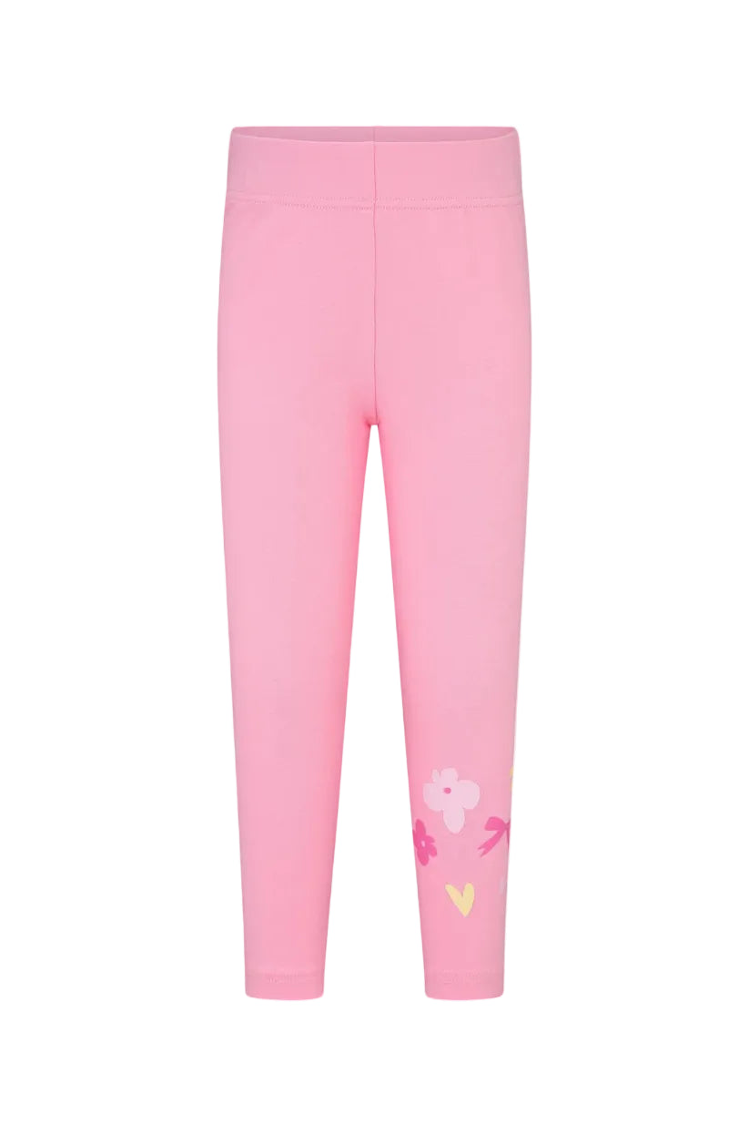 Lighthouse Girls Leggings Mollie Fluro Pink & Bow