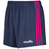 O'Neills Mourne kids' navy and pink Gaelic shorts