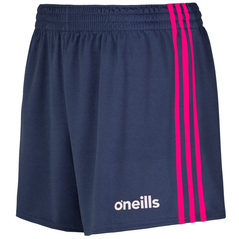 O'Neills Mourne kids' navy and pink Gaelic shorts