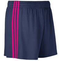 O'Neills Mourne kids' navy and pink Gaelic shorts
