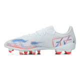 Puma Adult Football Boot Future 8 Play FG/AG White/Puma Black/Glowing Red