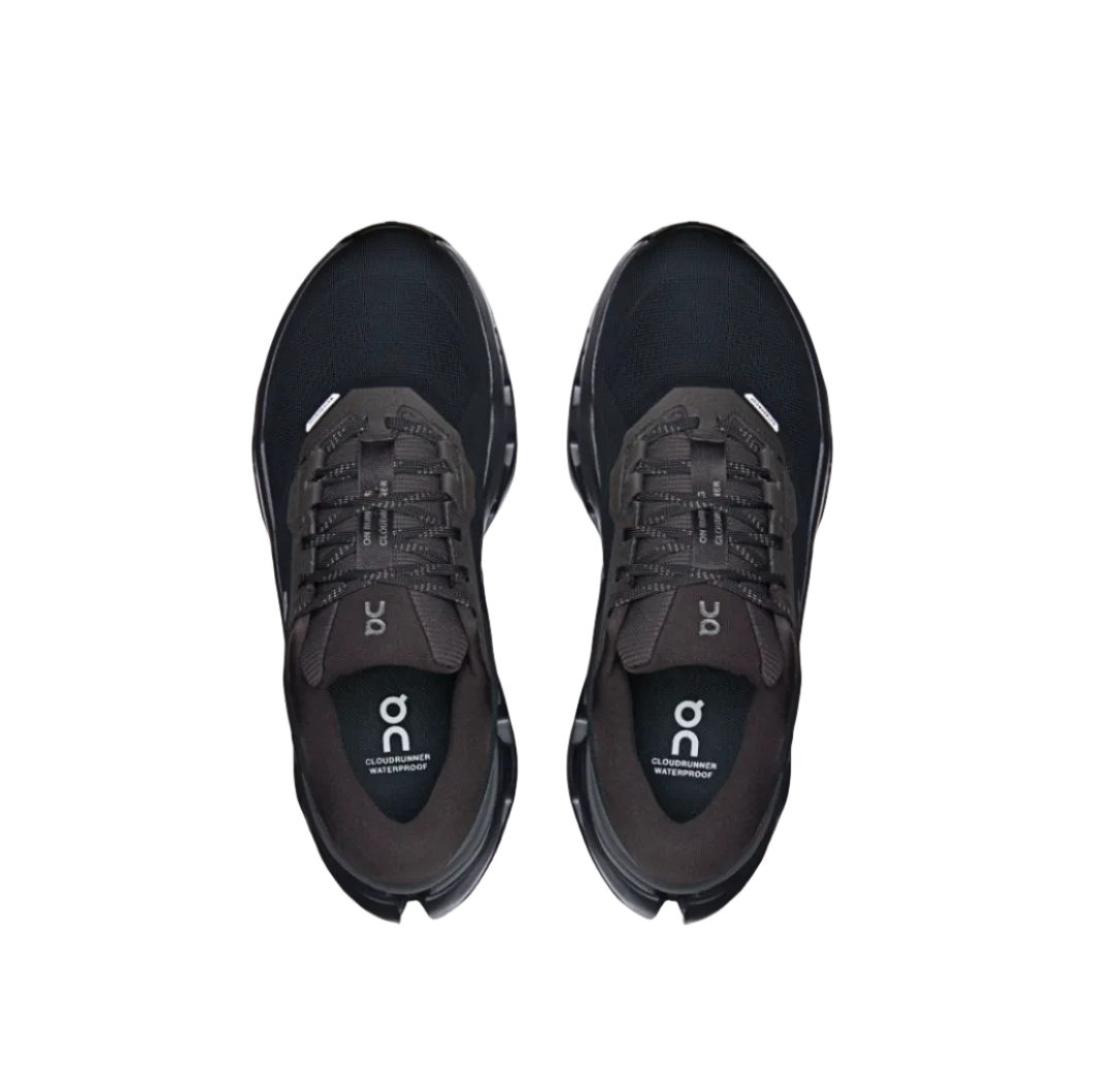 On Womens Trainer Cloudrunner 3 Waterproof Black/Black