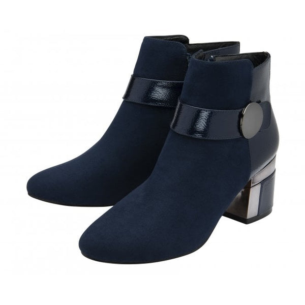 Lotus navy ankle boots sale