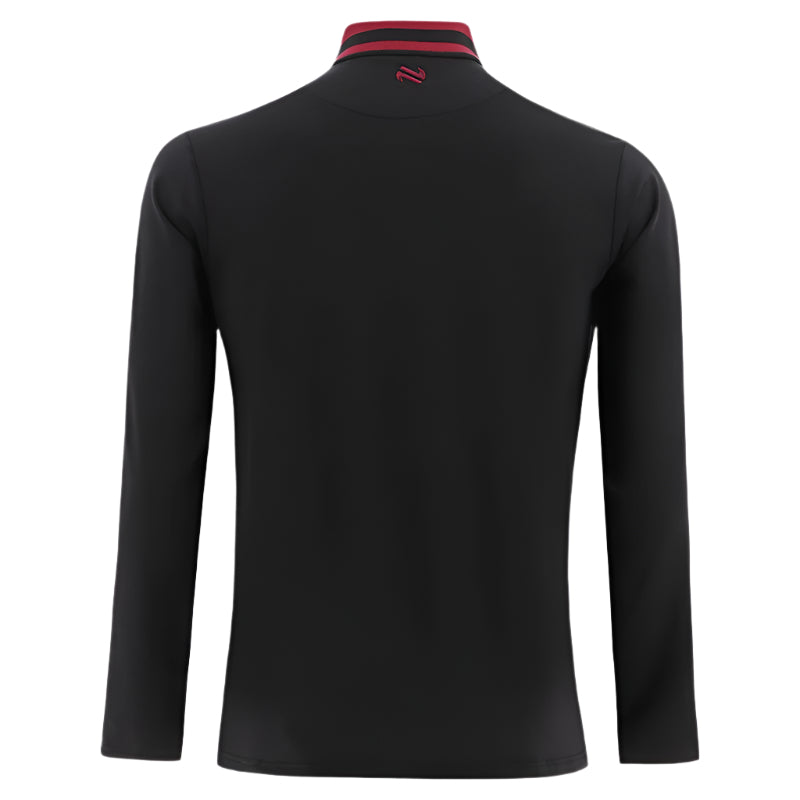 O’Neills Kids Top Down GAA Nepal Brushed ½ Zip Black/Red