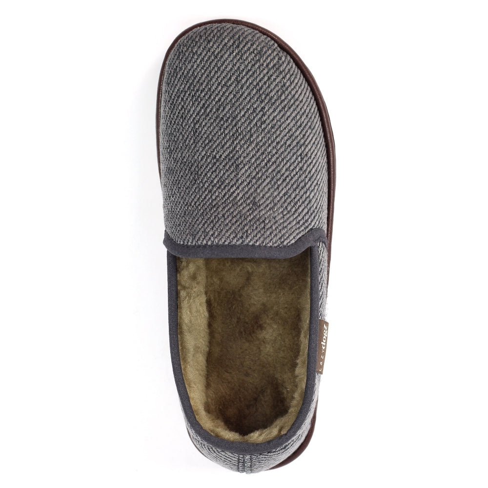 Lazy Dogz Mens Slipper Oliver Grey