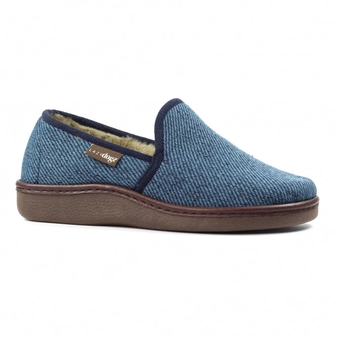 Lazy Dogz Mens Slipper Oliver Navy