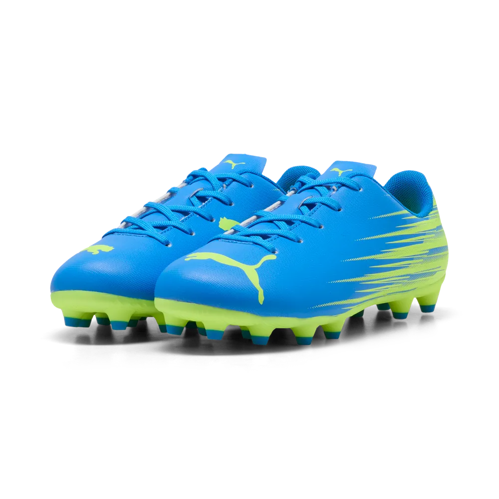 Puma Kids Football Boot Attacanto II FG/AG Ultra Blue/Lime Squeeze