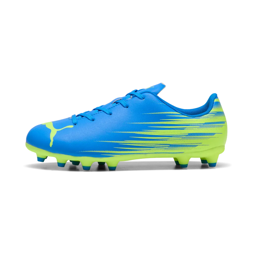 Puma Kids Football Boot Attacanto II FG/AG Ultra Blue/Lime Squeeze