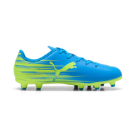 Puma Kids Football Boot Attacanto II FG/AG Ultra Blue/Lime Squeeze