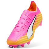 Puma Mens Football Boot Ultra 6 Play Match FG/AG Poison Pink/White Sun Stream