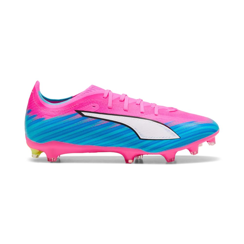 Puma Mens Football Boot Ultra 6 Play Match FG/AG Poison Pink/White Sun Stream