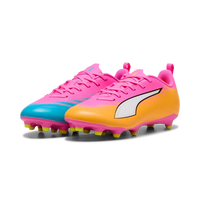 Puma Kids Football Boots Ultra 6 Play FG/AG Poison Pink/White Sun Stream