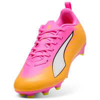 Puma Kids Football Boots Ultra 6 Play FG/AG Poison Pink/White Sun Stream