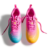 Puma Kids Football Boot Future 9 Play FG/AG Poison Pink/Sun Stream Briaqua