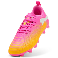 Puma Kids Football Boot Future 9 Play FG/AG Poison Pink/Sun Stream Briaqua