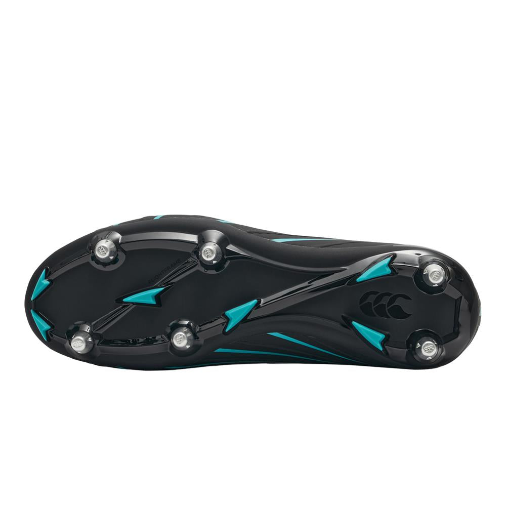 Canterbury kids' black soft-ground rugby boot