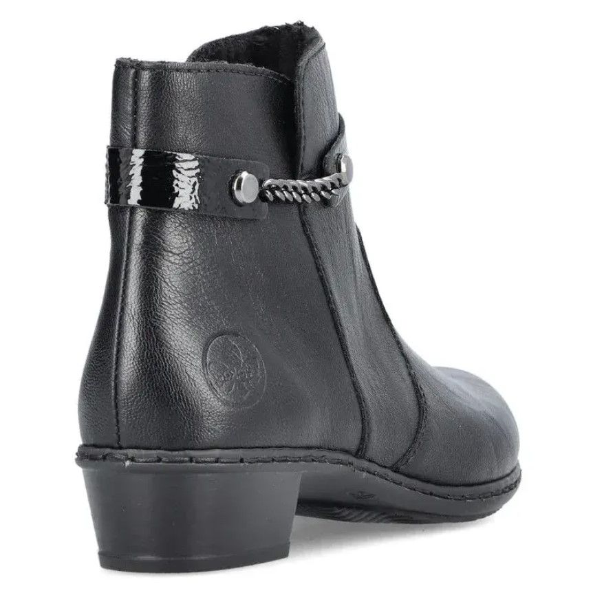 Rieker Womens Boot Y0783 Black