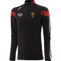 O'Neills Down GAA Rockway men's black, red and white quarter-zip top