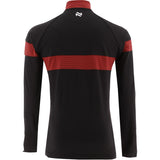 O'Neills Down GAA Rockway men's black, red and white quarter-zip top