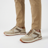 Sioux Mens Trainer Rojaro-719 Twill/Oat/Gelso