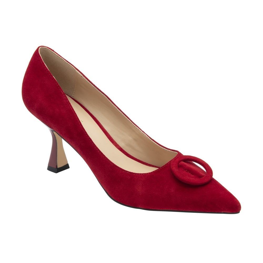 Lotus Womens Court Shoe Henley Ruby Suede