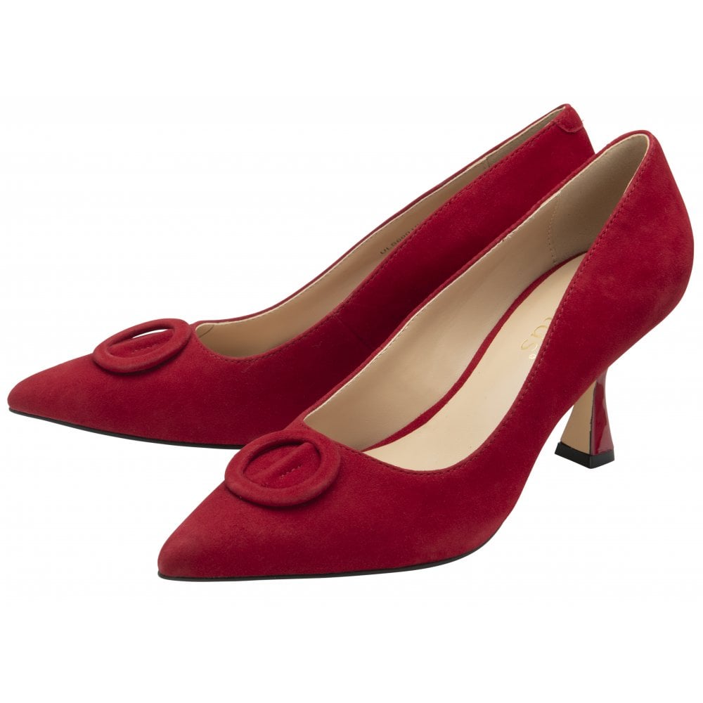 Lotus Womens Court Shoe Henley Ruby Suede
