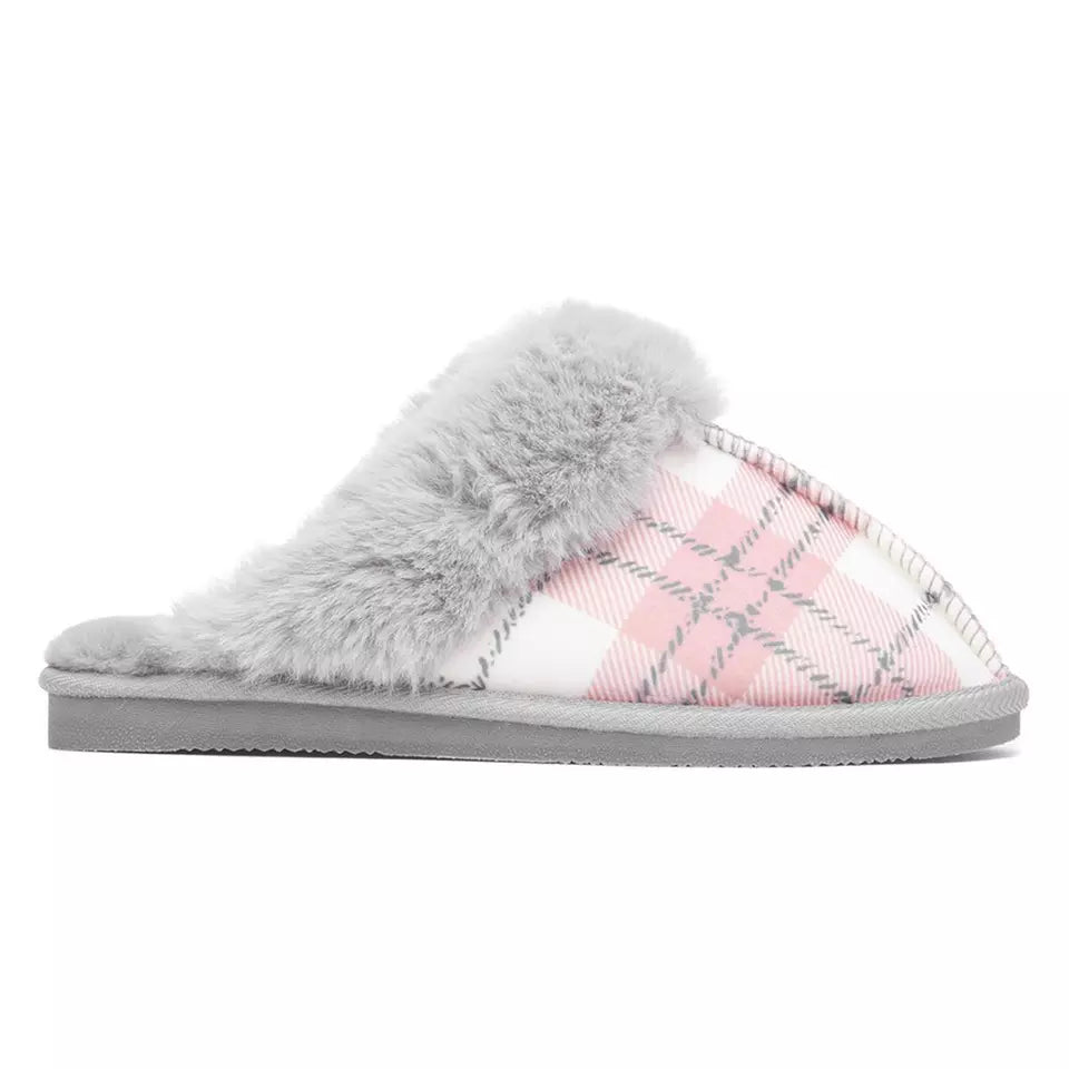 Jo & Joe Womens Albany Slipper Pink/Grey